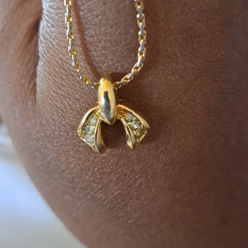 Christian Dior Gold Necklace Authentic